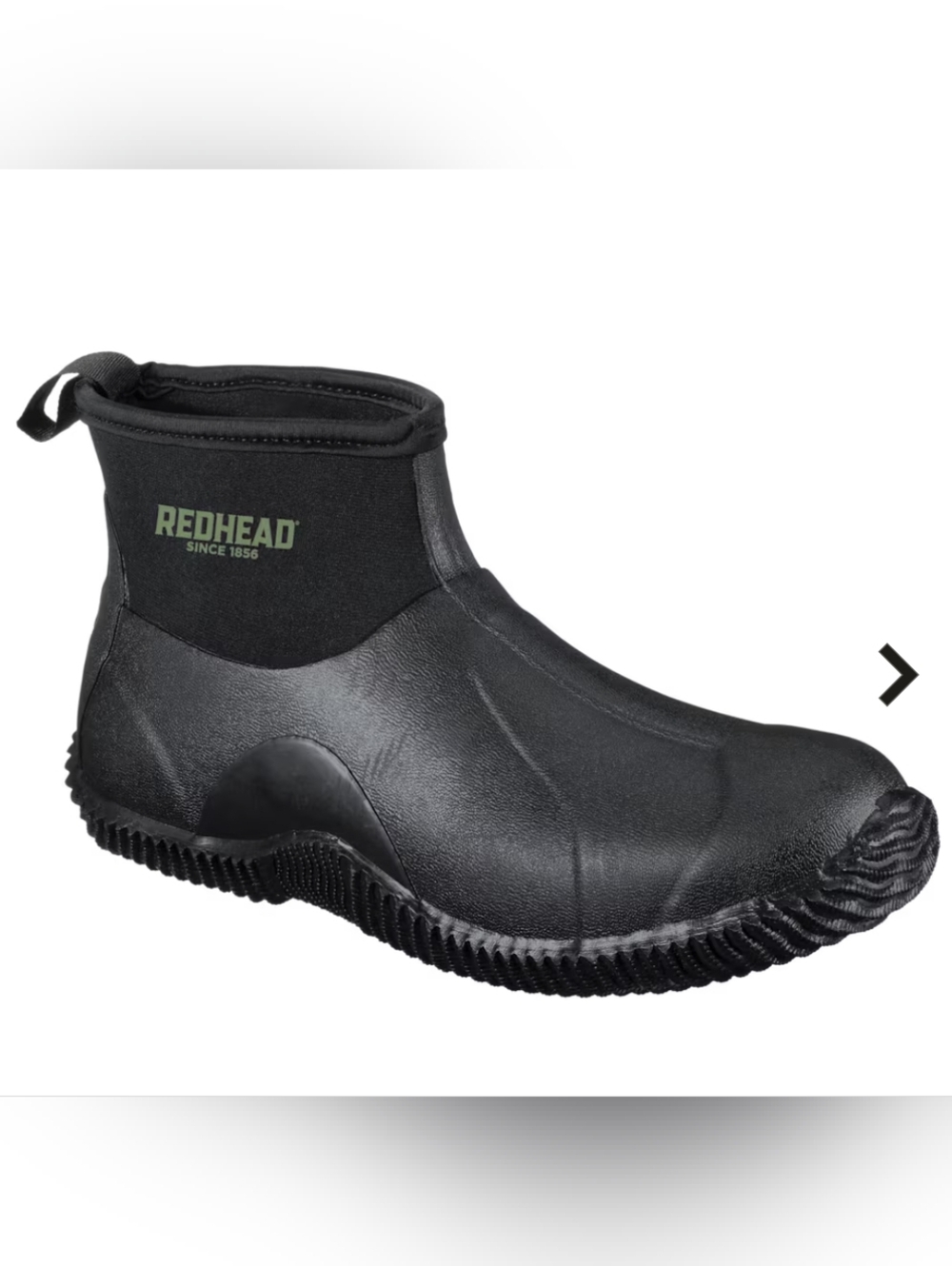 RedHead Black Slip-On Waterproof Ankle Boot